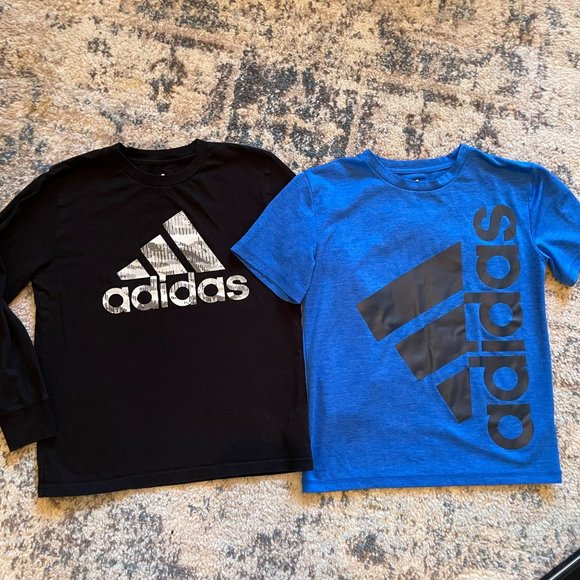adidas Other - Adidas | Set of 2 Youth Boys Small S Classic Graphic Logo Tee Shirts Climalite